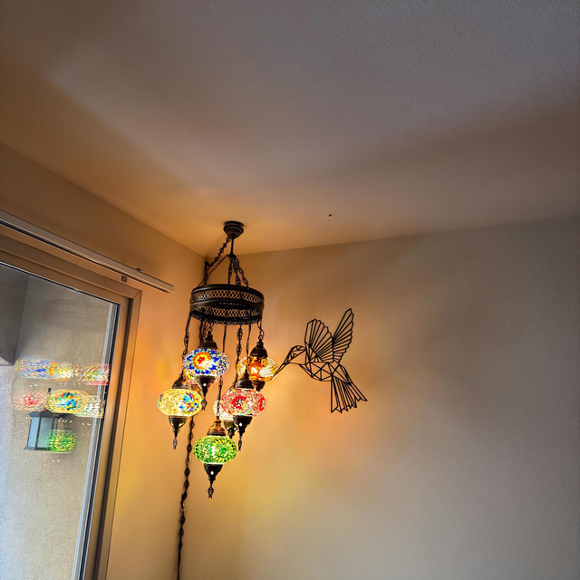 Mosaic Sultan Chandeliers in 7 Medium Globes