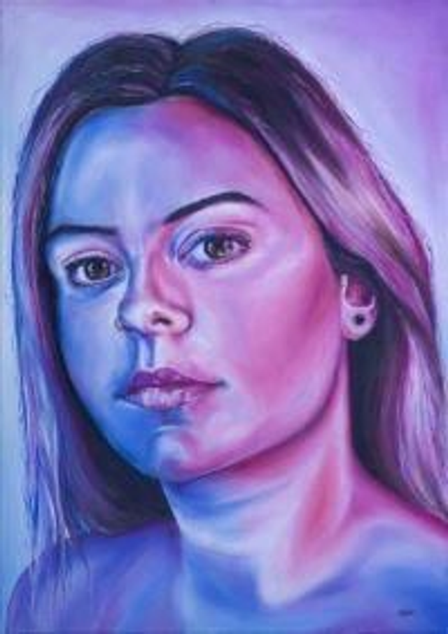 Inner Pink -  print of oil painting by Hannah Ogier