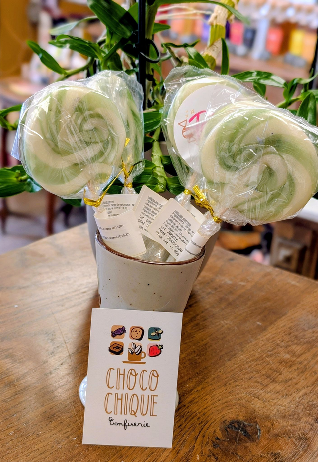 Lollipop sucette pomme de chez Tûtûte Confiserie