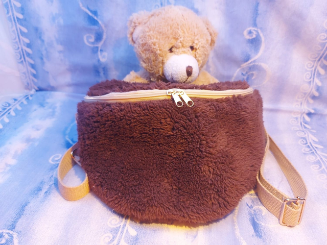 Sac banane moumoute marron