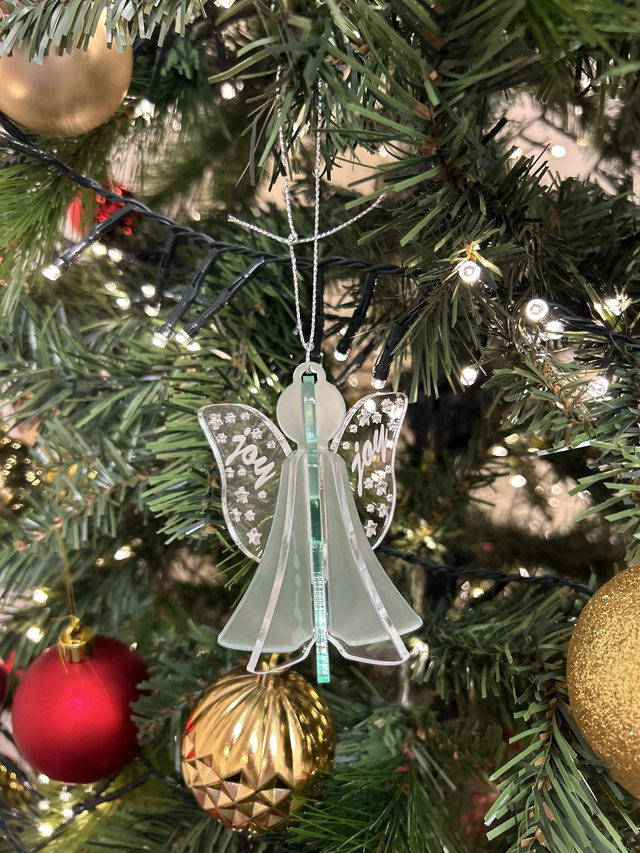2 x Angel Joy Baubles (Green)