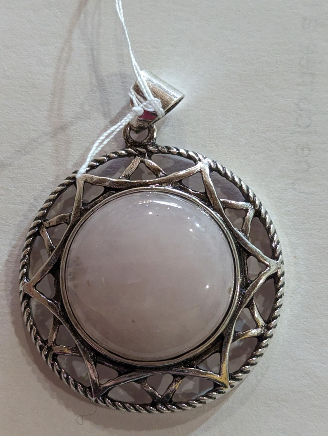 Pendentif Quartz rose