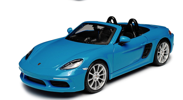 Porsche 718 Boxster Blau Bburago 1:24