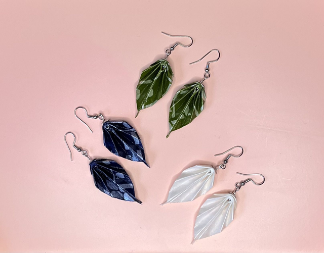 Origami Ohrringe "Silverline"