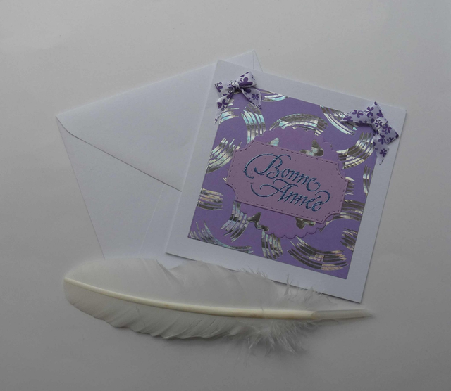 Bonne année en violet