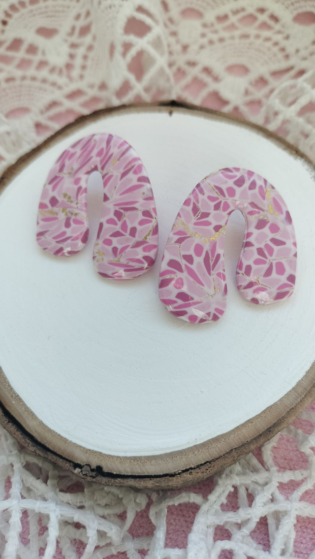 Les "M" terrazzo rose