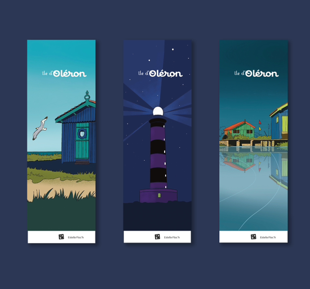 Marque-pages Oléron (lot de 3)