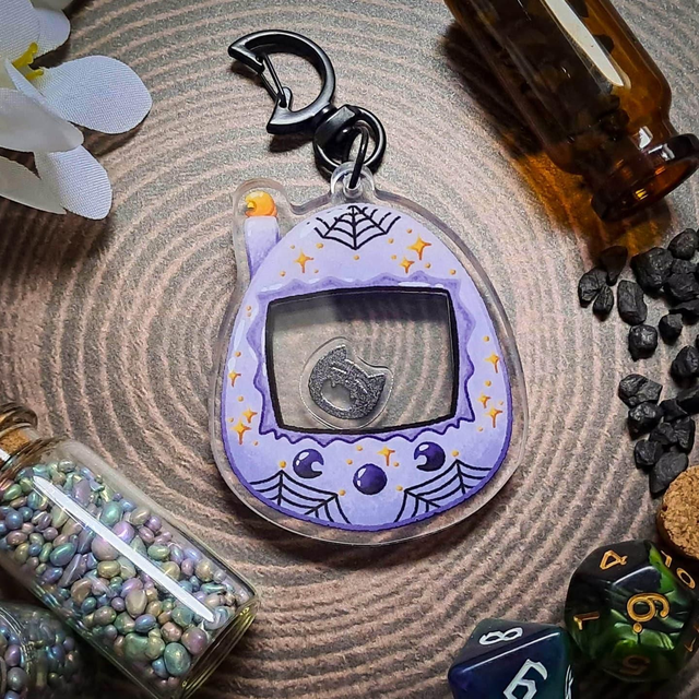 Tama Goth Acrylic Shaker Keychain