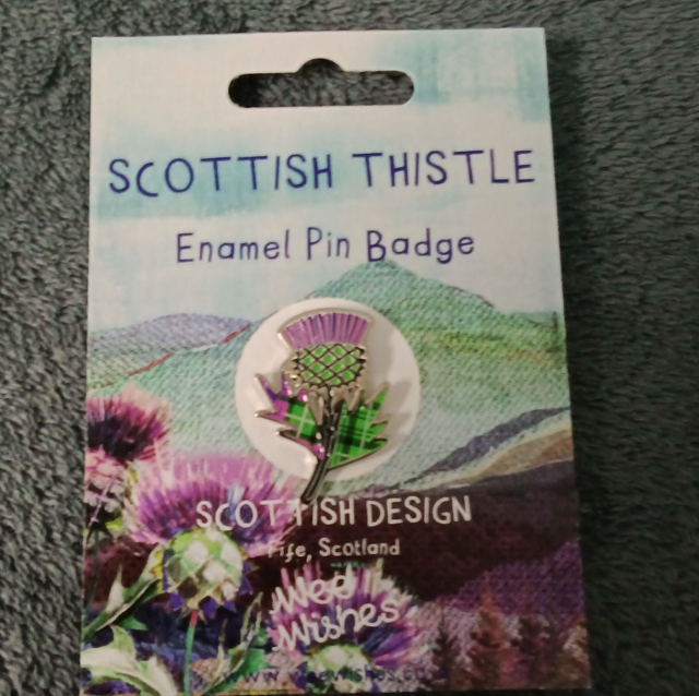 Enamel Pin, Scottish Thistle