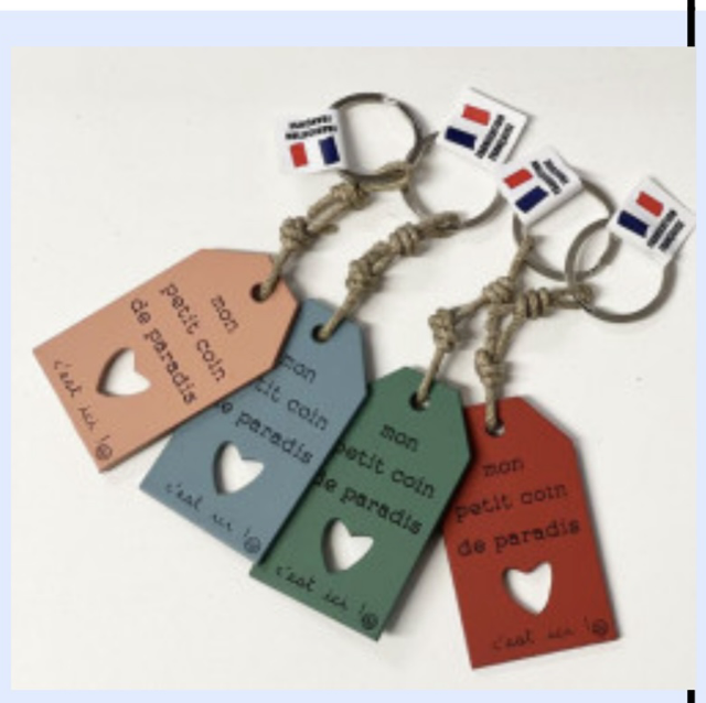 Porte clés coin de paradis 