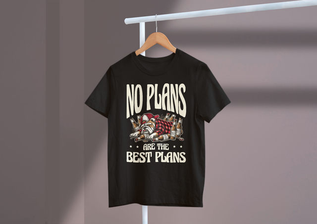 No Plans Are The Best Plans Introvert Fun Relaxation Time. Keine Pläne sind die besten Pläne. Introvertierte Spaß-Entspannungszeit