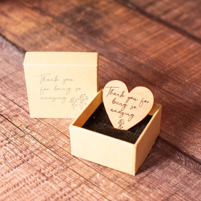 Thankyou For Being So Amazing - Little Wooden Heart In Box