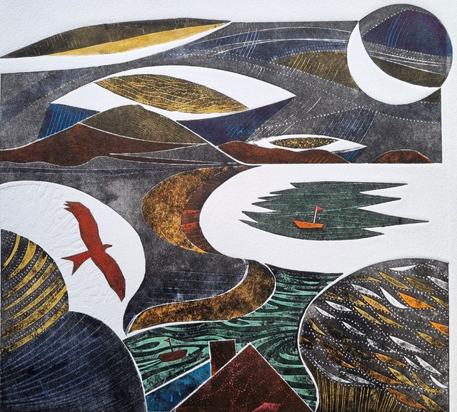 Domain of the Kite - Hand coloured