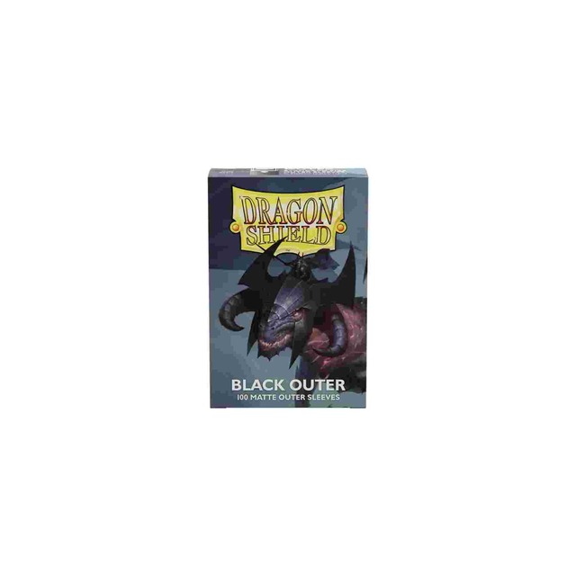 Dragon Shield Matte 100 OUTER Sleeves - Black