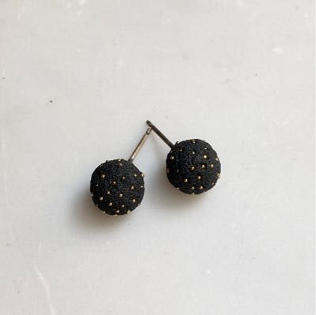 Dotted Lava Sphere Studs