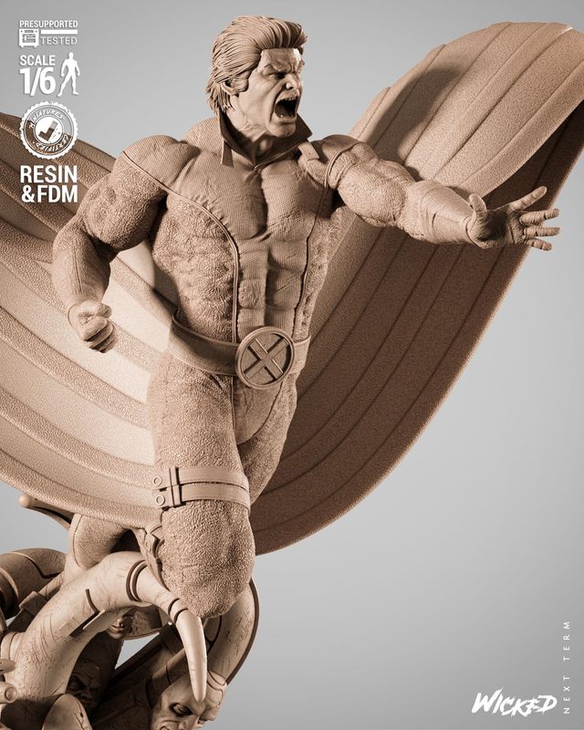 Statue BANSHEE (LE HURLEUR) série Xmen comics