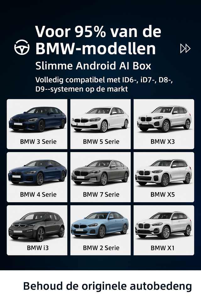 BMW ID6 ID7 ID8 ID9 Draadloze CarPlay AI Box