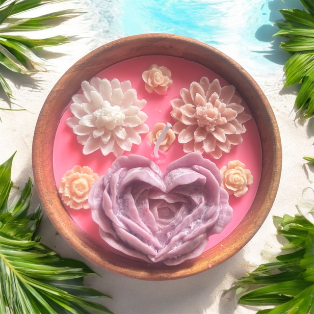 Bougie fleur 
