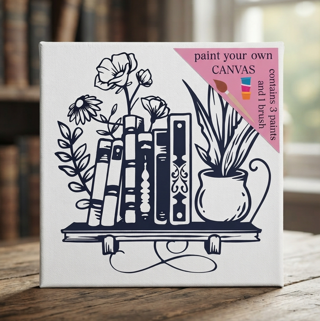 Bookish Paint Your Own Canvas