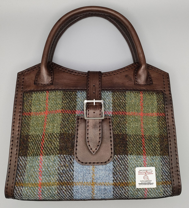 Genuine Harris Tweed and Leather Handmade Handbag