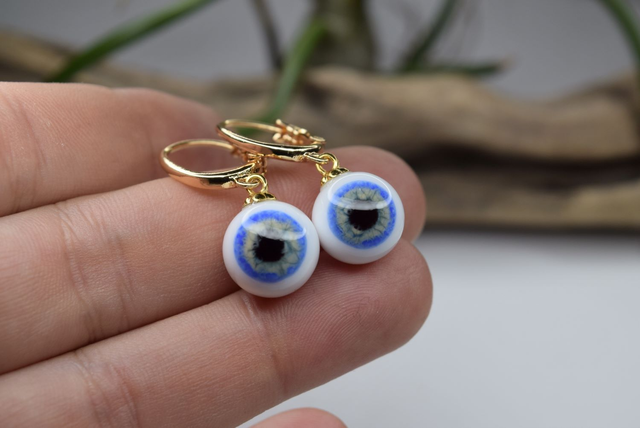 DORMEUSES OEIL DE GNOME MONTURE OR 