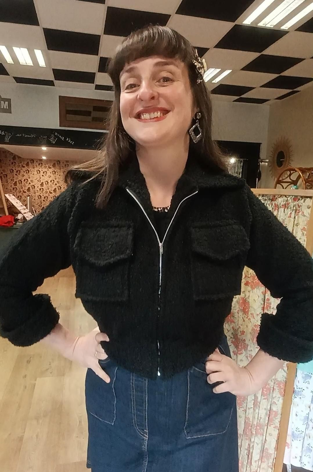 Veste topper noire 