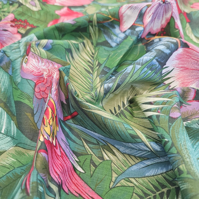 Tissu vintage tropical