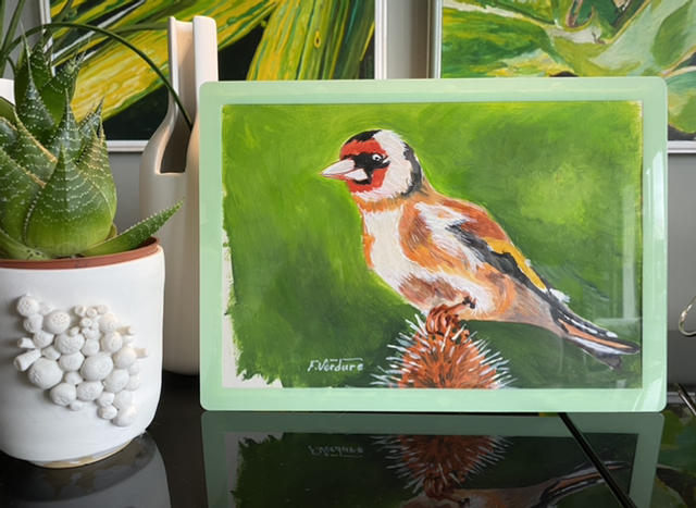 Chardonneret 🐦‍⬛ vert menthe