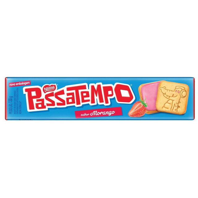 Biscoito Passatempo morango 130 gr- Nestlé