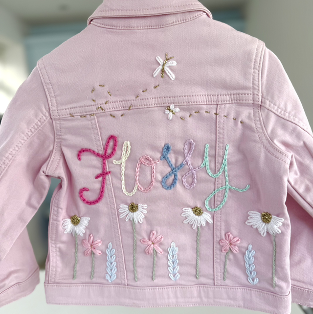 Enchanted Garden - denim Jacket 