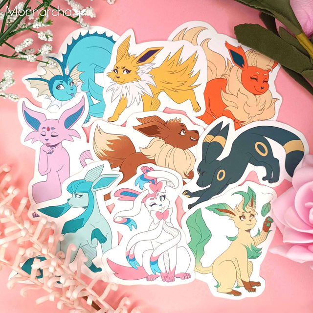 Pokémon Stickers • Eeveelutions