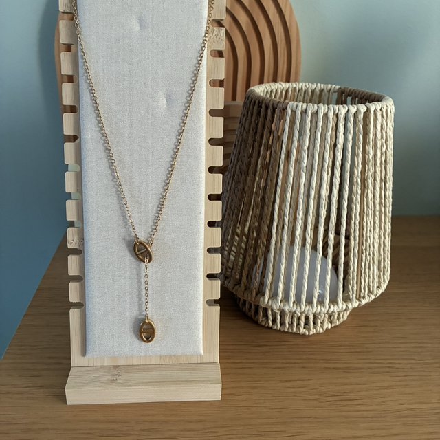 Collier maille marine