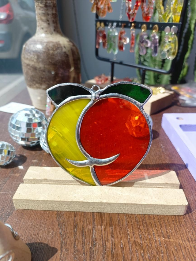 Boule de pêche bigoût jaune et orange 