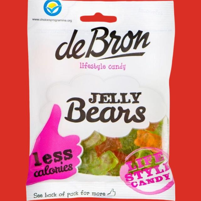 De Bron Jelly Bears Sugarfree 90 gram