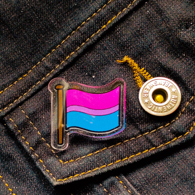 Bi - Flag - Pin - [PIN-BI-F]