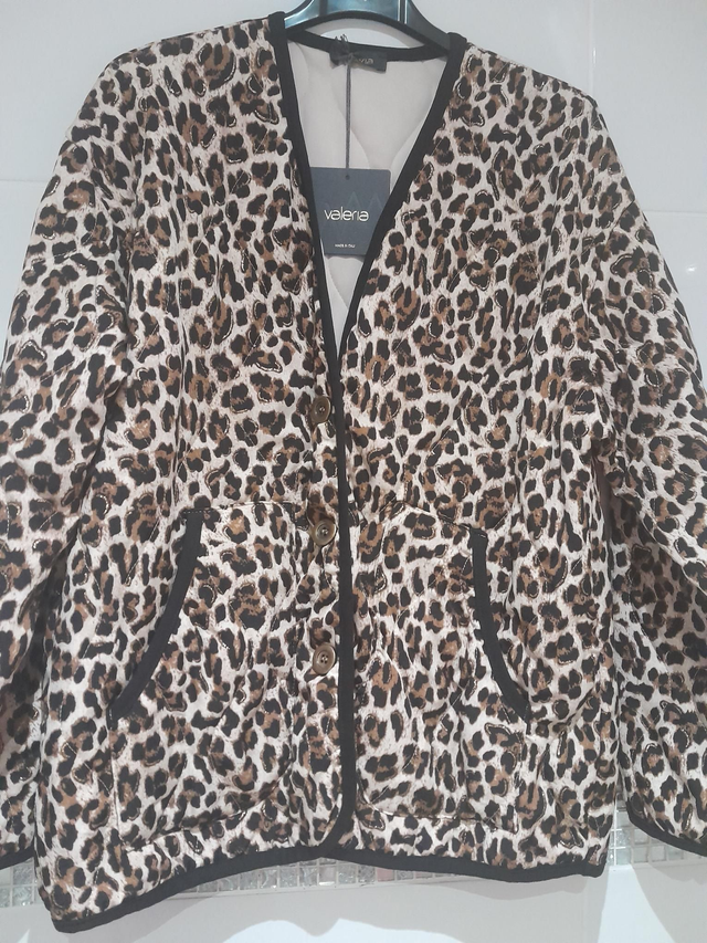 Veste matelassé léopard 