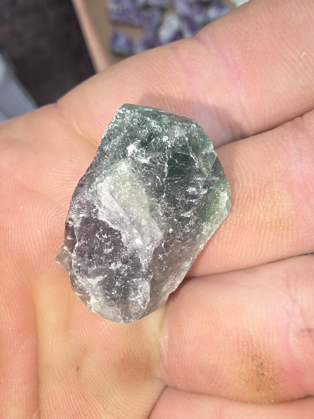 Raw rainbow fluorite 