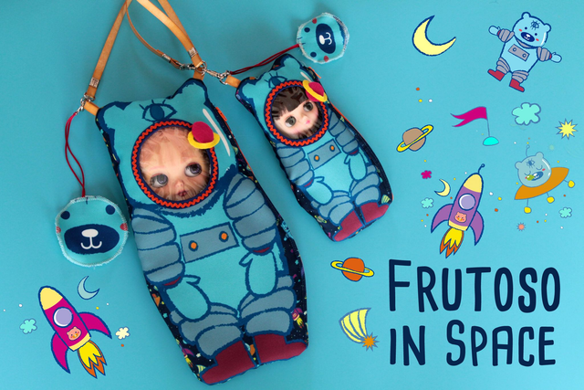 Blythe doll carrier bag Frutoso in Space