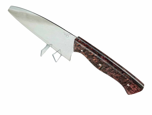 Couteau de cuisine inox en Bouleau carélien
