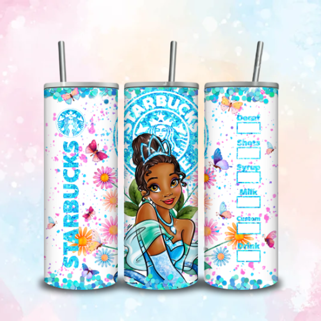 Tumbler Starbuck Paillettes Tiana