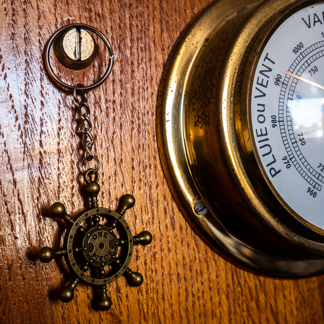 Porte-clés métal - One Piece Gouvernail