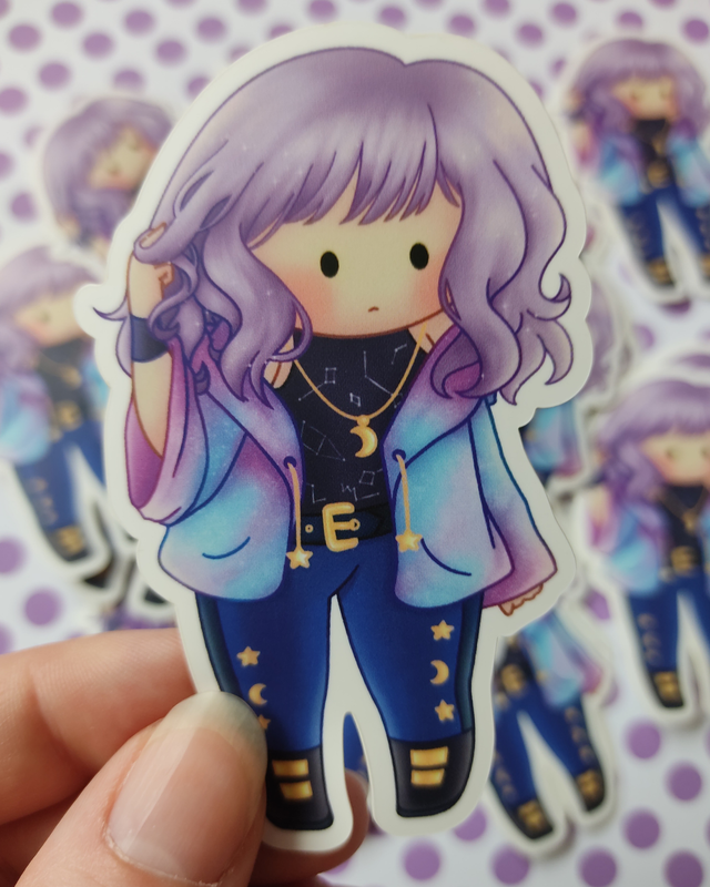 Sticker Vinyle Celeste