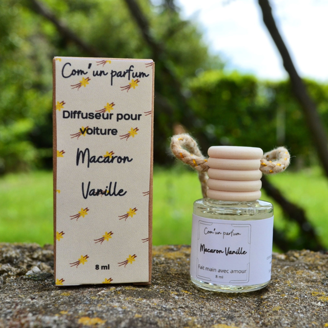 Diffuseur pour voiture Macaron Vanille 8ml