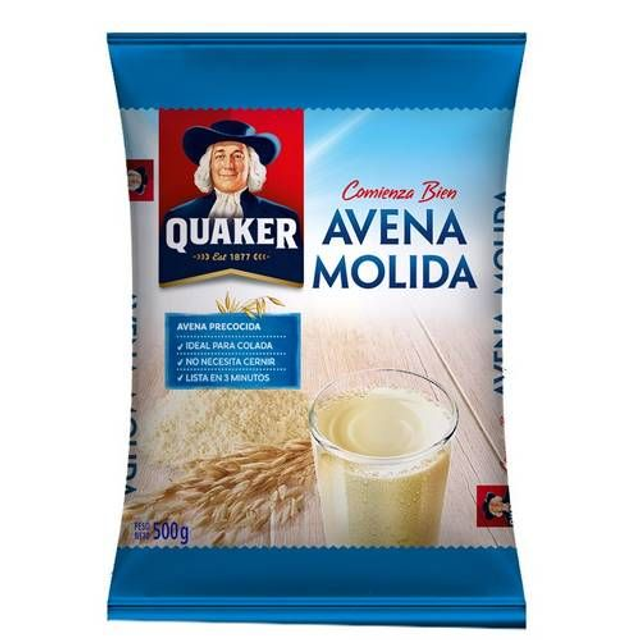 Avena Quaker Molida 500gr 