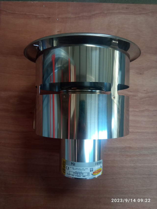 CHAPEAU TERMINAL 100-150 PGI INOX - 37100454