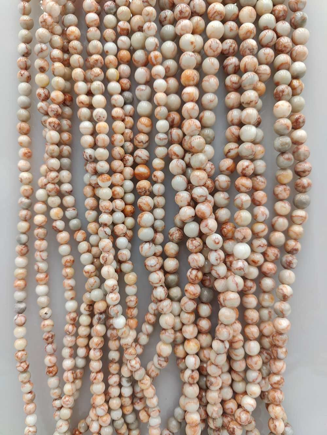 Jaspe Netstone - Perles polies