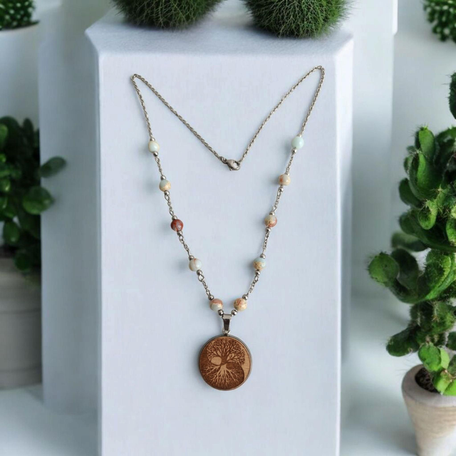 Collier Maîleen en Jaspe Aquaterra