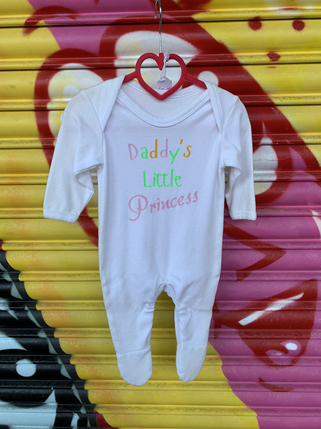 Daddy's little princess baby sleepsuit 