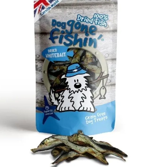 Dog Gone Fishin&#039; Dried Whitebait 60g