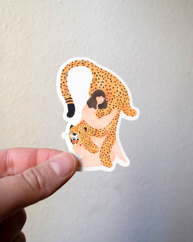 Stickers - La femme léopard